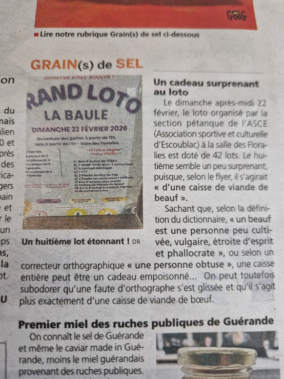 LOTO pétanque 2026
